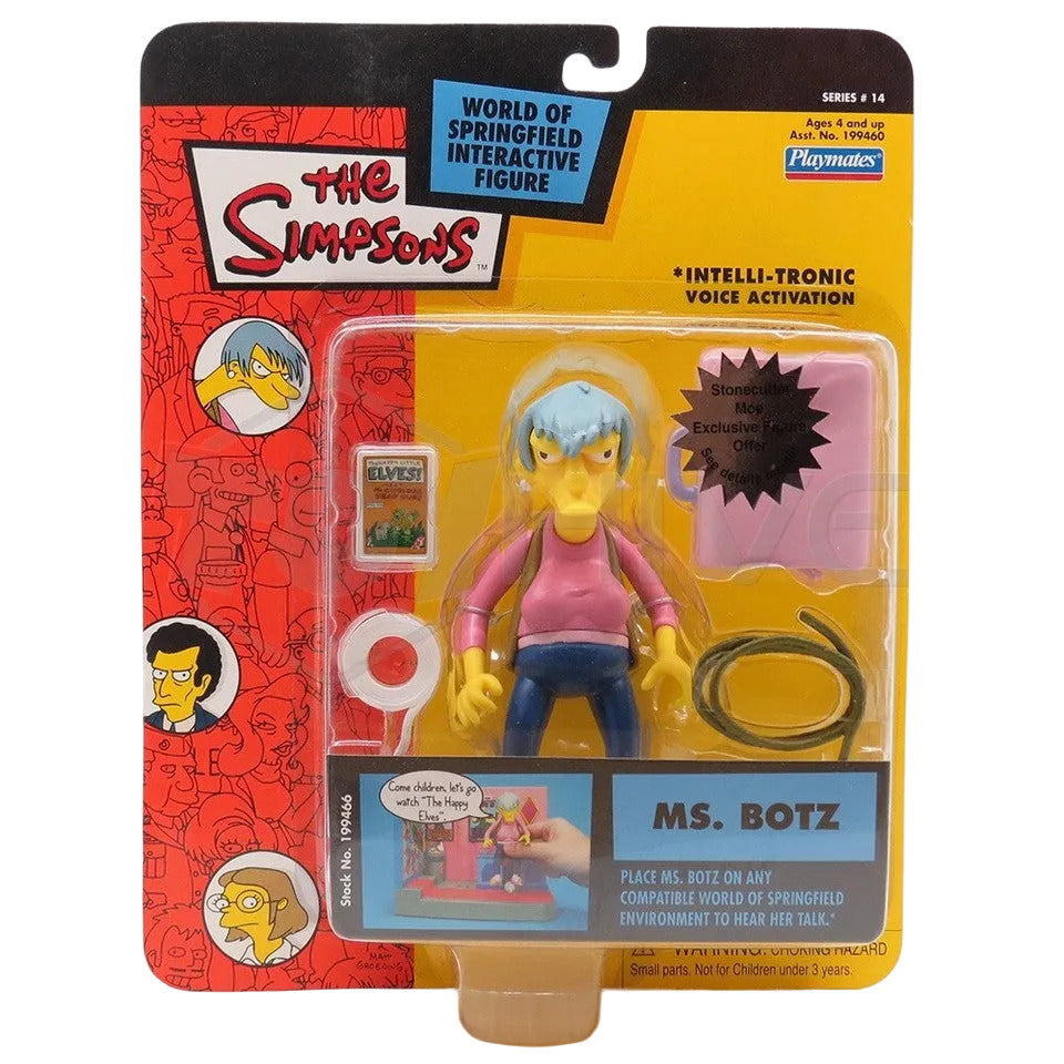 Playmates: The Simpsons - World of Springfield Interactive Figure Ms. Botz
