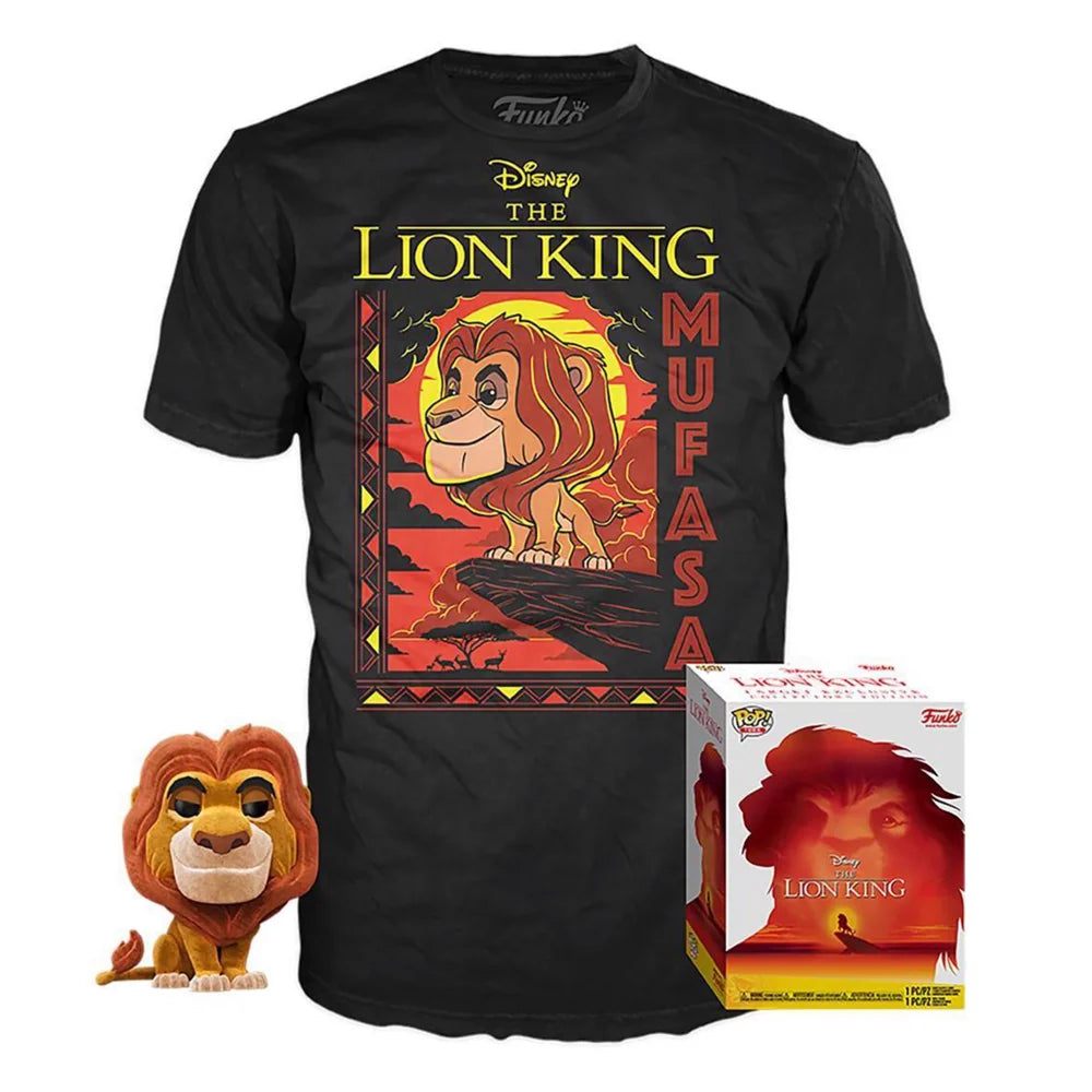 Funko Tees Size S - The Lion King: Mufasa Flocked #495 (sealed)