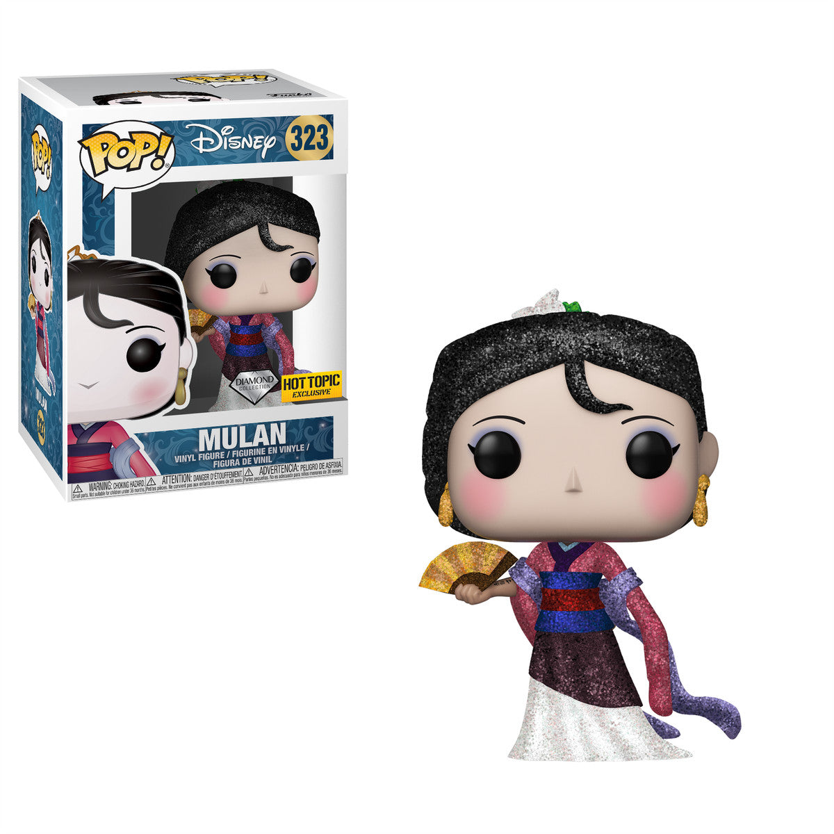 Funko Pop! Mulan (Diamond Collection) [Hot Topic Exclusive] #323