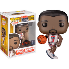 Funko Pop! USA Basketball: Magic Johnson (Special Edition) #112 with retail box