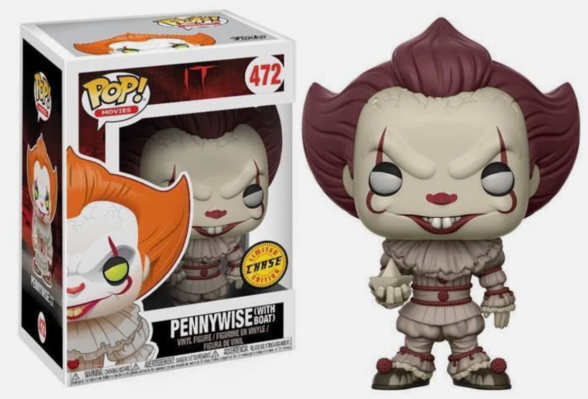 Pennywise with Boat Chase Version IT Clown ES POP! Movies #472 Vinyl