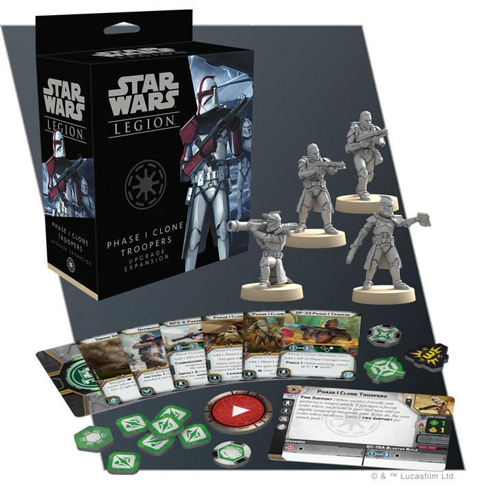 Star Wars: Legion Phase 1 Clone Trooper Upgrade Expansion (Shelf wear)