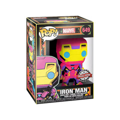 Funko Pop! Marvel: Iron Man (Black Light) (Special Edition) #649 in retail box