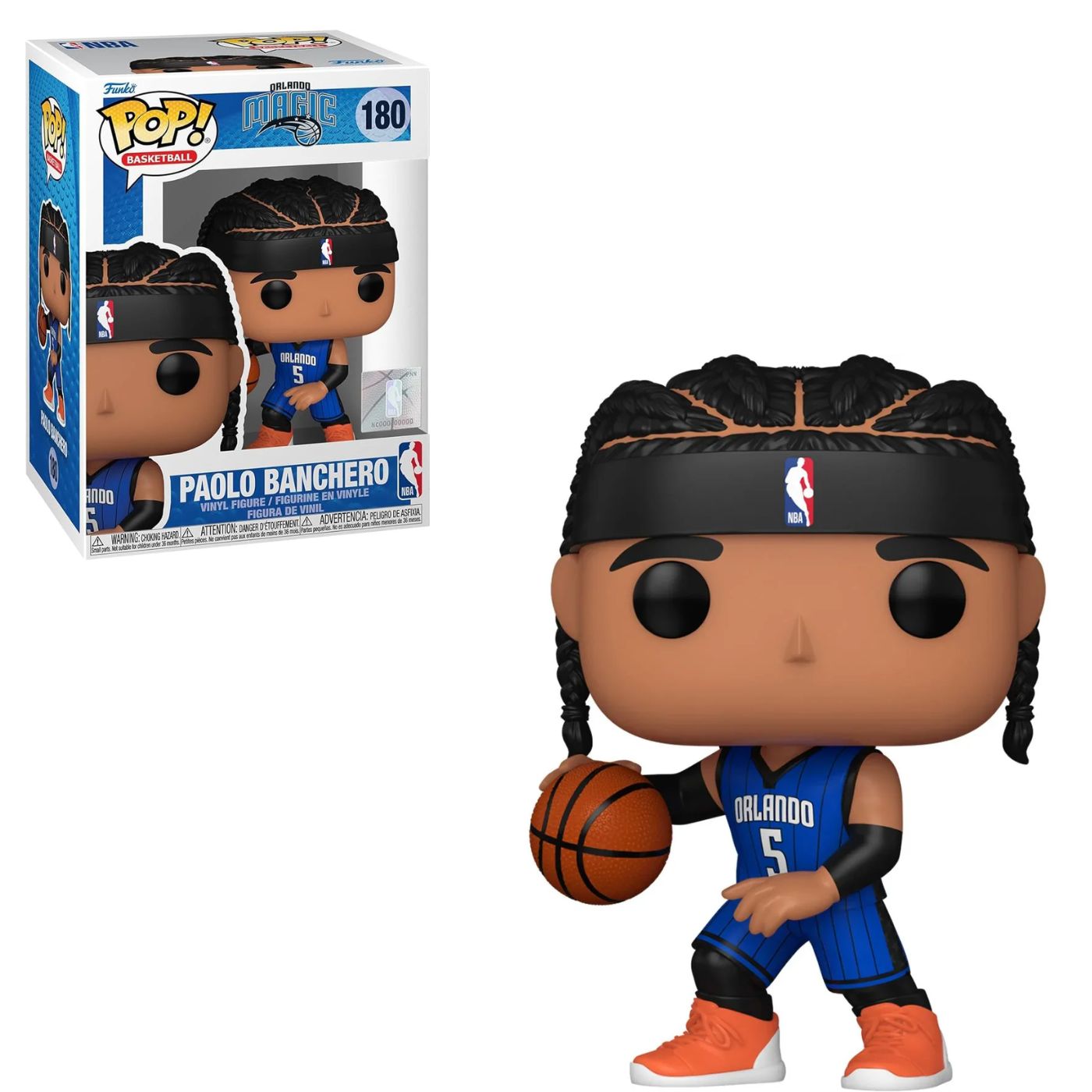 Funko Pop! NBA Orlando Magic: Paolo Banchero #180 with retail box