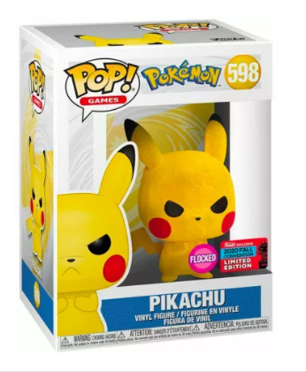 Funko Pop! Pokémon – Pikachu #598 (Flocked) 2020 Fall Convention LE