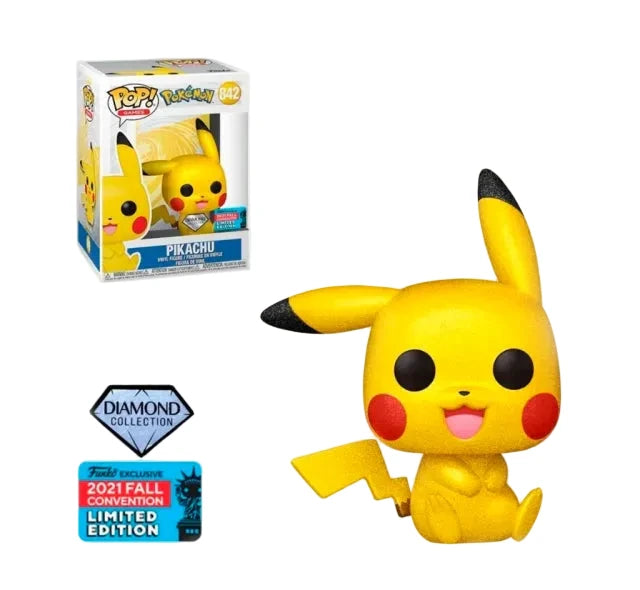 Funko Pop! Pokemon: Pikachu (Diamond Collection) [2021 Fall Convention] #842