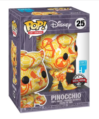 Funko Pop! Disney Art Series – Pinocchio #25 [Art Series • Special Edition] (Hard stack Included)