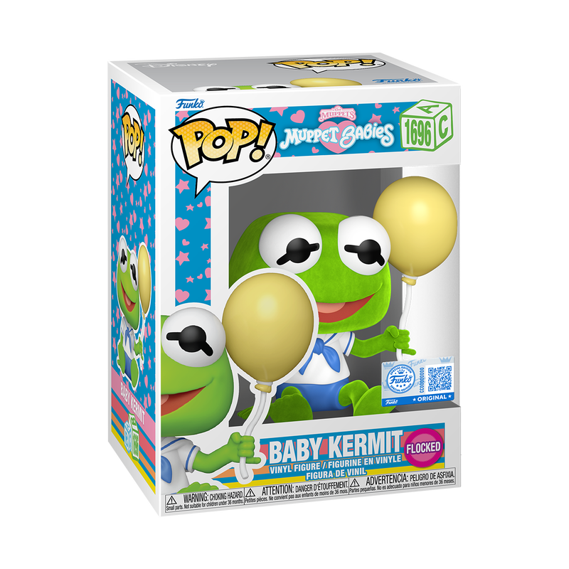 Funko Pop! Muppet Babies: Baby Kermit (Flocked) #1696