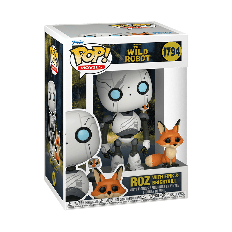 Funko Pop! The Wild Robot: Roz with Fink & Brightbill #1794