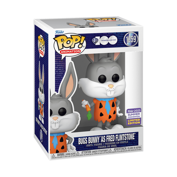 Funko Pop! Warner Bros. 100: Bugs Bunny as Fred Flintstone (2023 Summer Convention) #1259