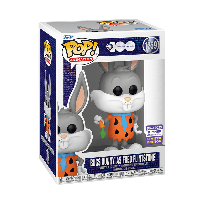 Funko Pop! Warner Bros. 100: Bugs Bunny as Fred Flintstone (2023 Summer Convention) #1259