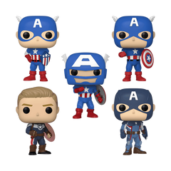 Funko Pop! Captain America: Through the Ages (5-Pack)
