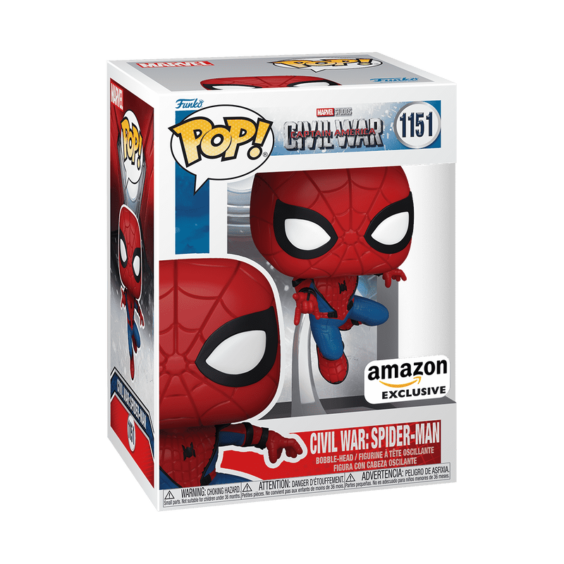 Funko Pop! Civil War: Spider-Man (Amazon Exclusive) #1151
