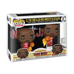 Funko Pop! NBA JAM: Clyde Drexler and Hakeem Olajuwon (2-Pack)