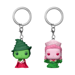 Funko Pop! Keychain: Elphaba & Glinda Upland(Ombre) [2-Pack]
