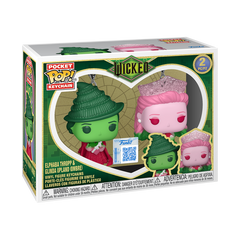 Funko Pop! Keychain: Elphaba & Glinda Upland(Ombre) [2-Pack]