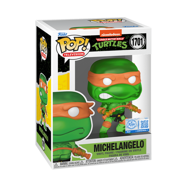 Funko Pop! Teenage Mutant Ninja Turtles: Michelangelo (Translucent Green) (Special Edition) #1701