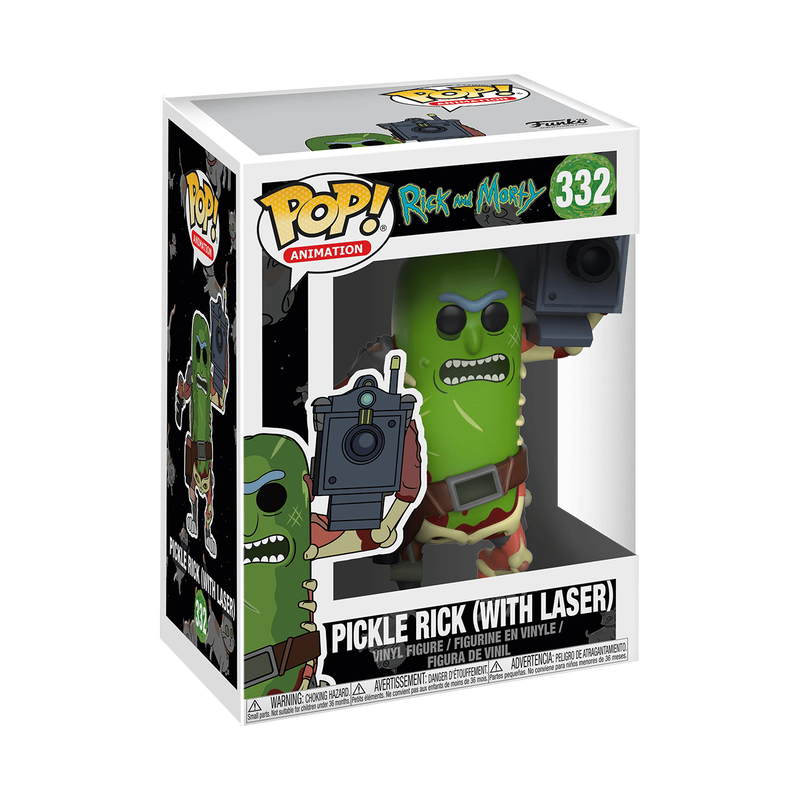 Funko Pop! Rick and Morty: Pickle Rick (with laser) #332