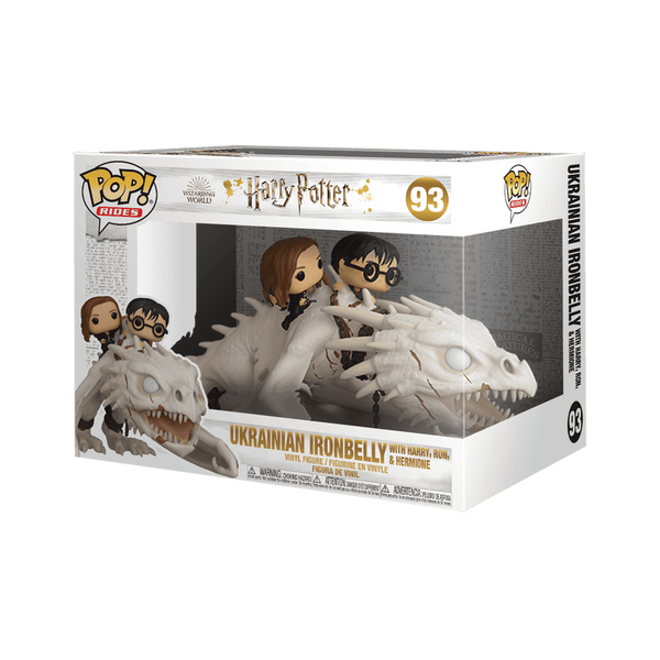 Funko Pop! Harry Potter: Harry, Hermione, & Ron Riding Gringotts Dragon #93