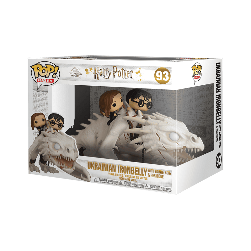 Funko Pop! Harry Potter: Harry, Hermione, & Ron Riding Gringotts Dragon #93