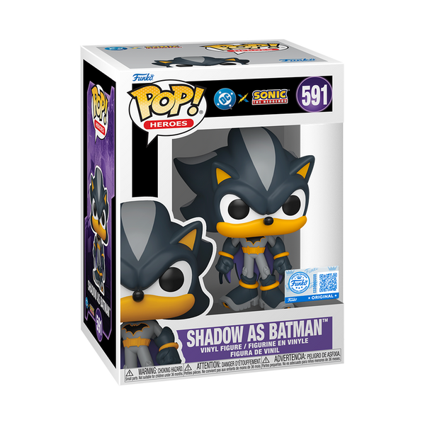 Funko Pop! Sonic the Hedgehog: Shadow as Batman #591
