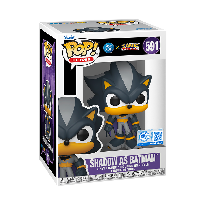 Funko Pop! Sonic the Hedgehog: Shadow as Batman #591