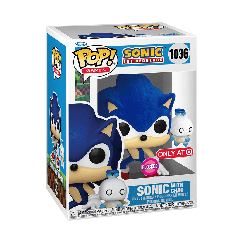 Funko Pop! Sonic with Hero Chao (Flocked) [Target Exclusive] #1036