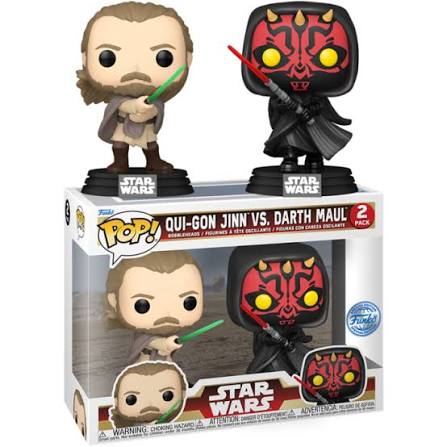 Funko Pop! Star Wars: Qui-Gon Jinn vs. Darth Maul (Special Edition) 2-Pack