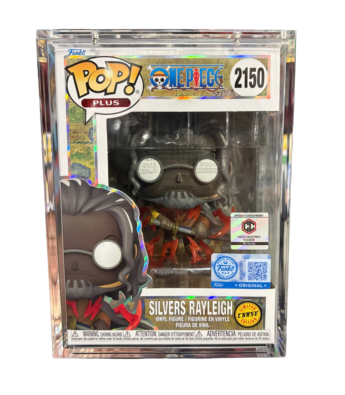 Funko Pop! One Piece: Silvers Rayleigh (Chase) [Chalice Collectibles Exclusive - Pre-Release] #2150 [PopShield Armor Premium Hard Protector Included]