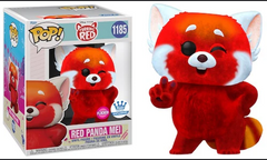 FUNKO POP! Turning Red: Flocked Red Panda Mei #1185 Exclusive Flocked