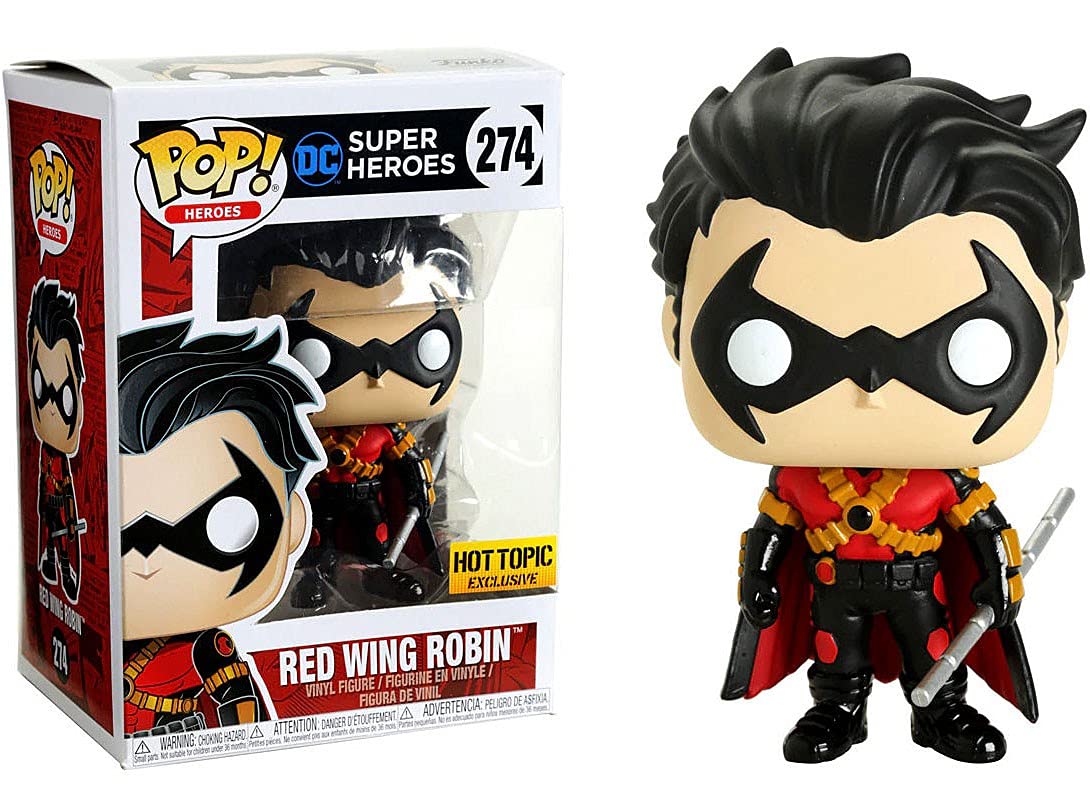 Funko Pop! Dc Super Heroes: Red Wing Robin (Hot Topic Exclusive) #274