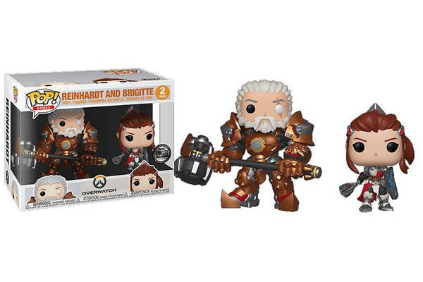 Funko Pop! Overwatch: Reinhardt and Brigitte (Blizzard Exclusive) [2-Pack]