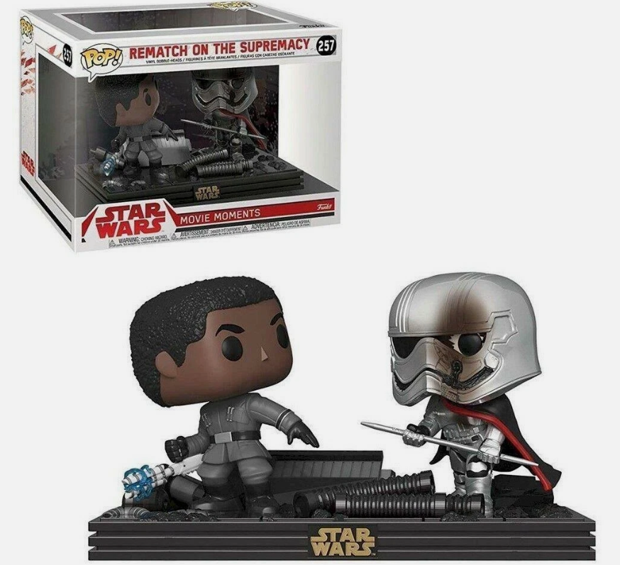 Star Wars Pop! vinyl figures in front of their packaging