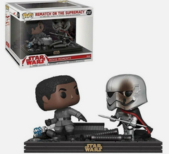 Star Wars Pop! vinyl figures in front of their packaging