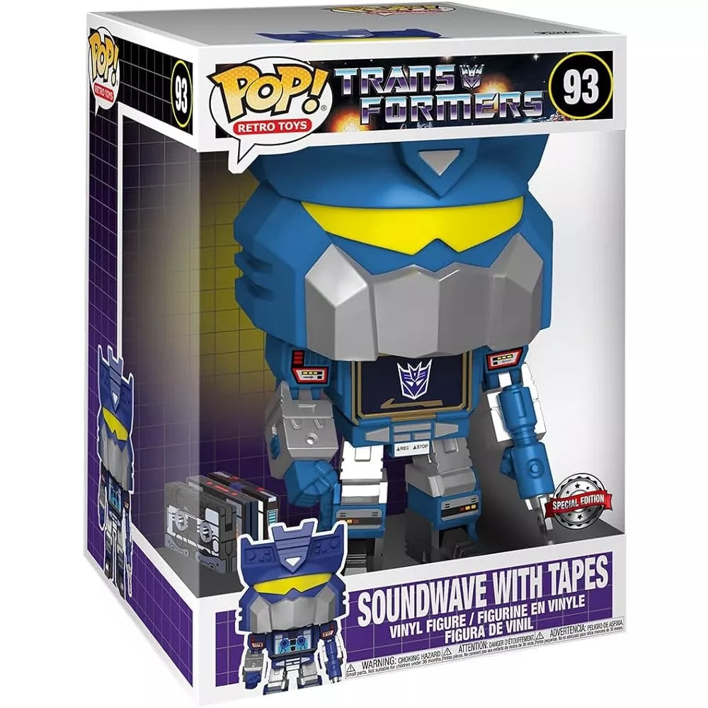 Funko Pop! Transformers: Soundwave with Tapes (Special Edition) #93 (sun damage to back?