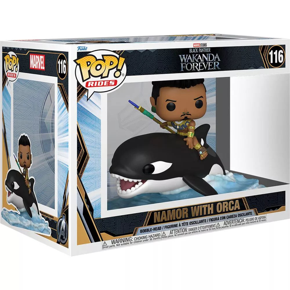 Funko Pop! Black Panther Wakanda Forever: Namor with Orca #116