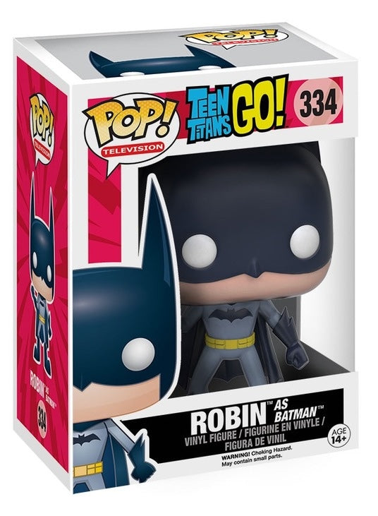 Funko Pop Teen Titans Go Robin as Batman 334 boxed figure