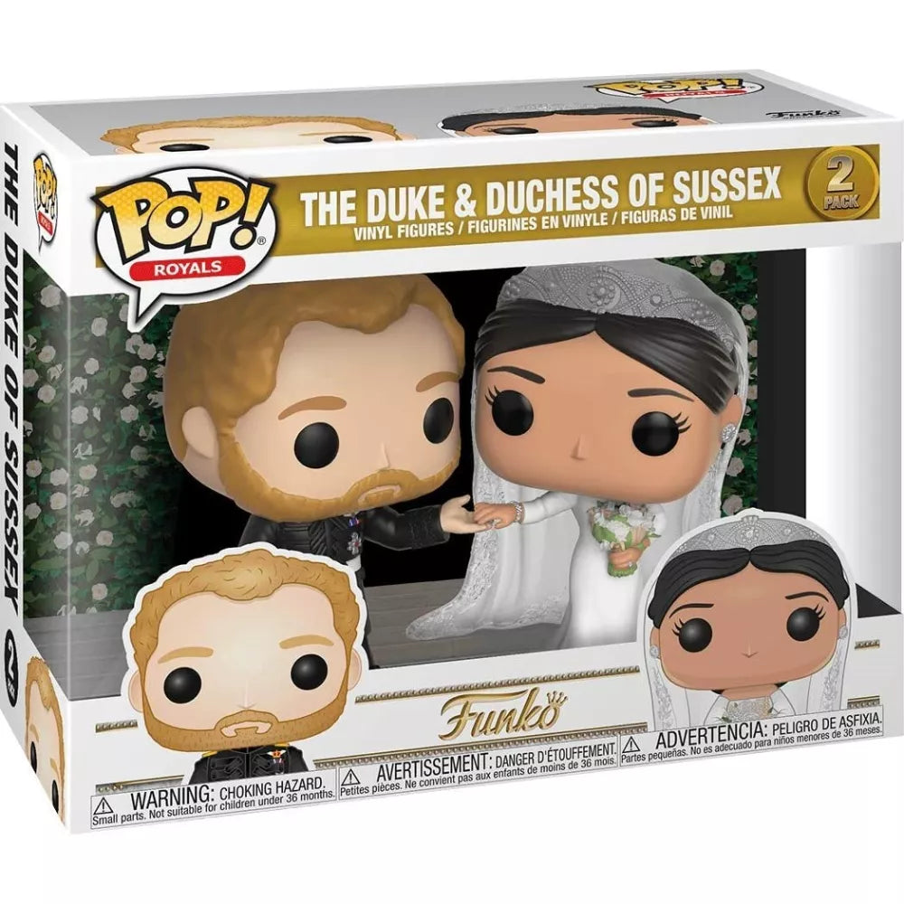Funko Pop! Royals: The Duke & Duchess of Sussex 2-Pack (Sun Damage)