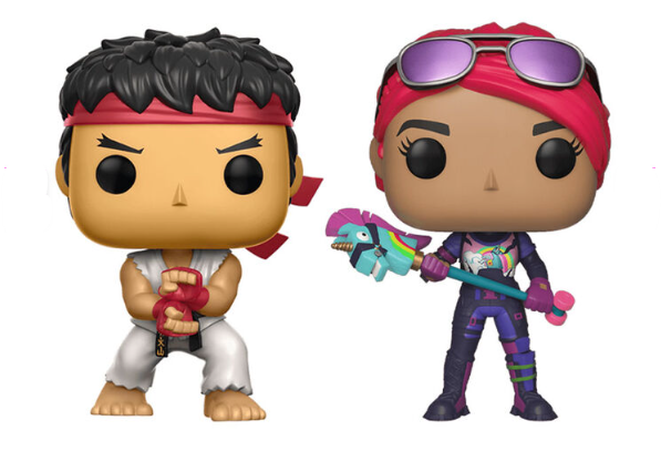 Pop! Gaming: Street Fighter and Fortnite - Ryu & Brite Bomber 2-Pack