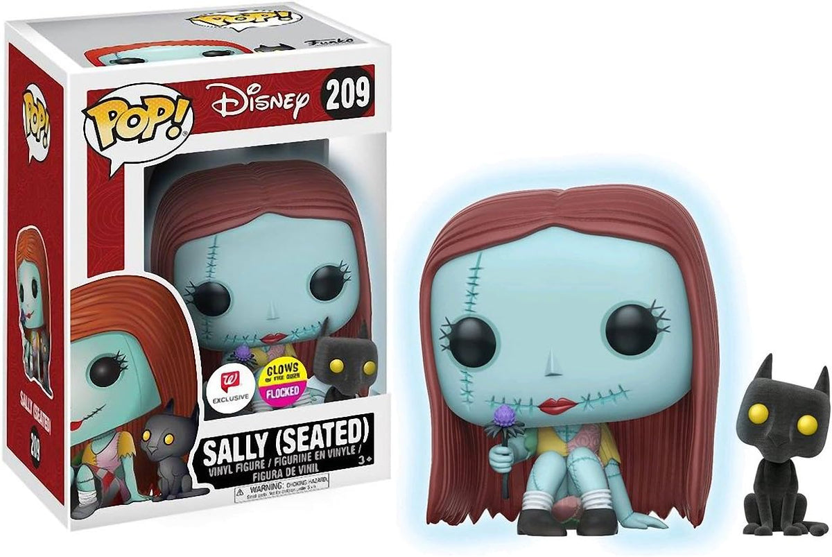 Funko Pop! The Nightmare Before Christmas: Sally (Glows - Flocked) [Walgreens Exclusive] #209