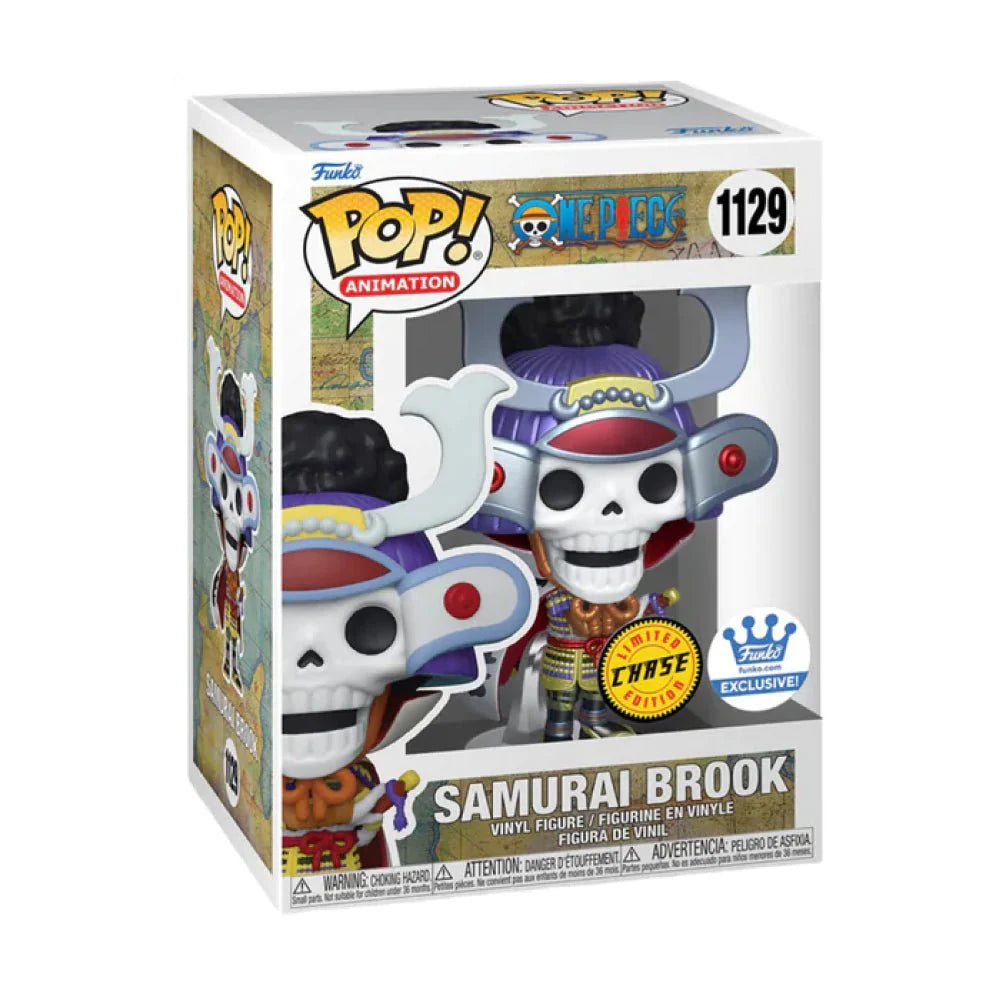 Funko Pop! One Piece: Samurai Brook (Chase) [Exclusive] #1316 [PopShield Armor Premium Hard Protector Included]