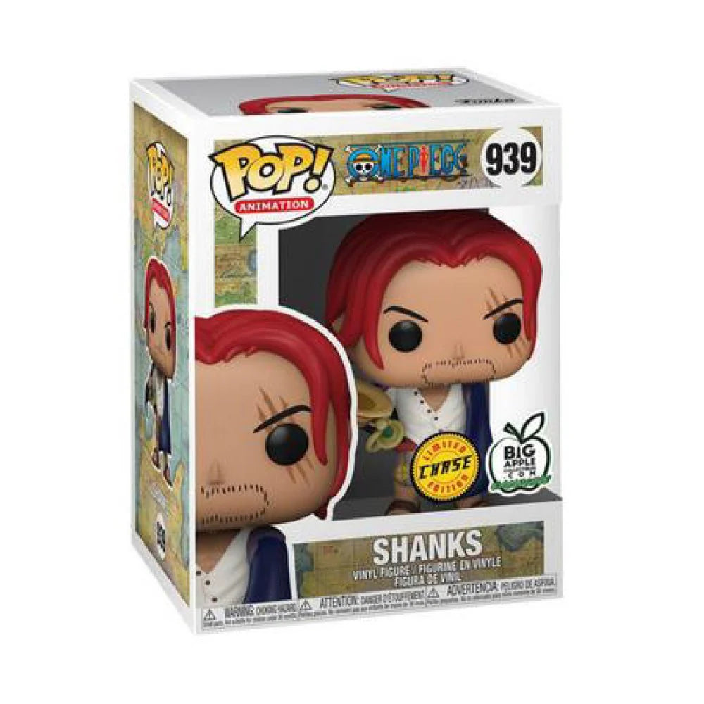 Funko Pop! Shanks (Chase) [Exclusive] #939 [PopShield Armor Premium Hard Protector Included]