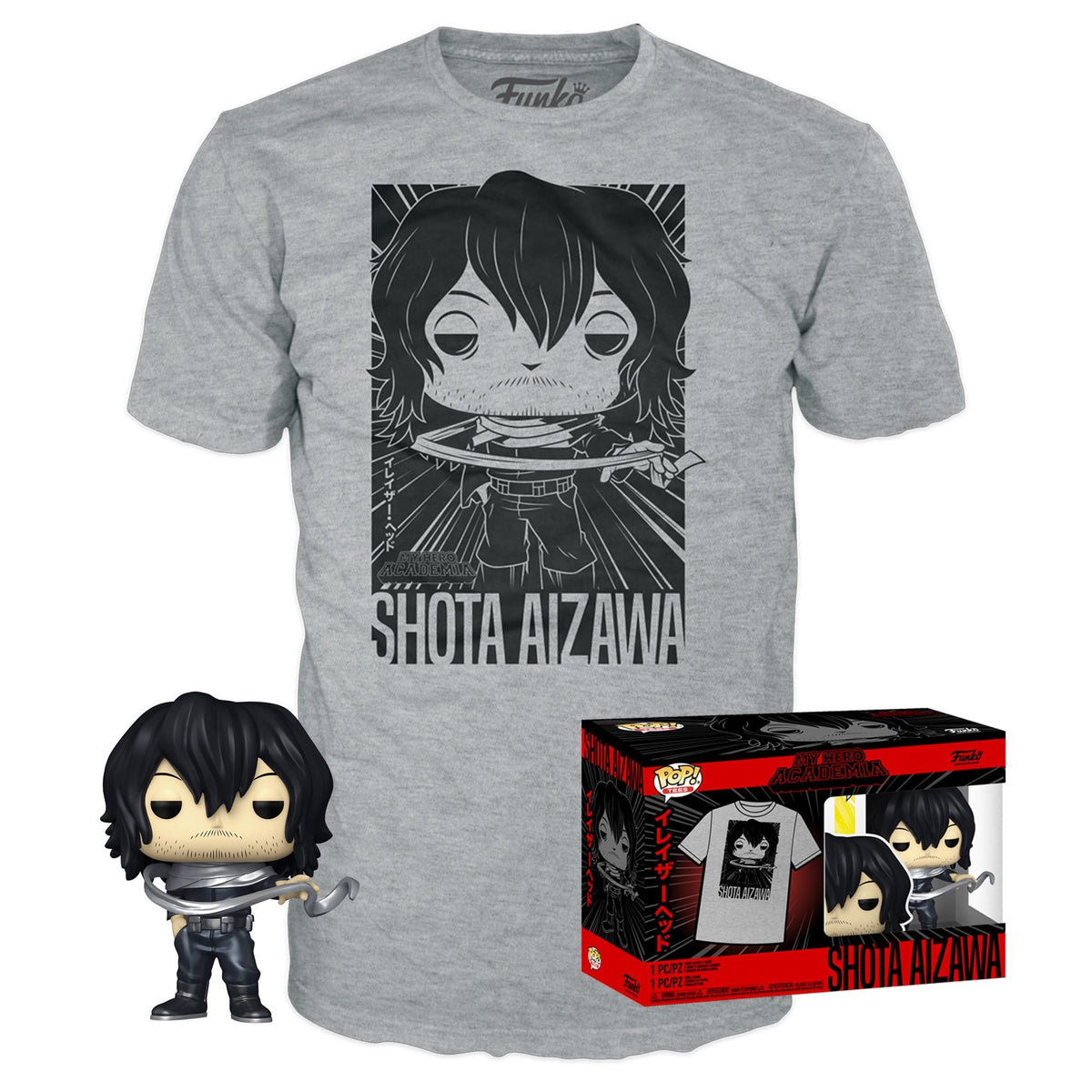 Funko Tees Size XL - My Hero Academia: Shota Aizawa #375 (Opened)