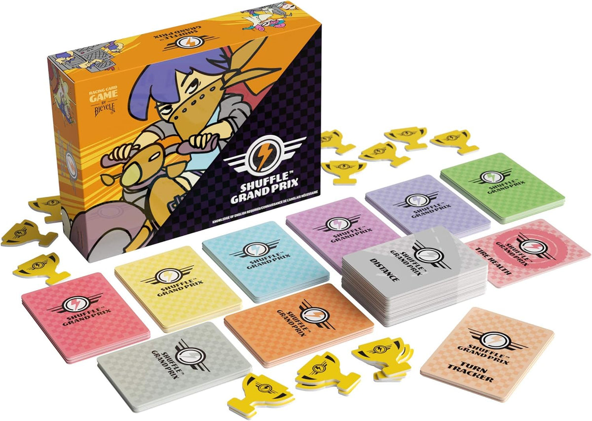 Bicycle Shuffle Grand Prix: Racing Card Game for 2-4 Players, Ages 13+