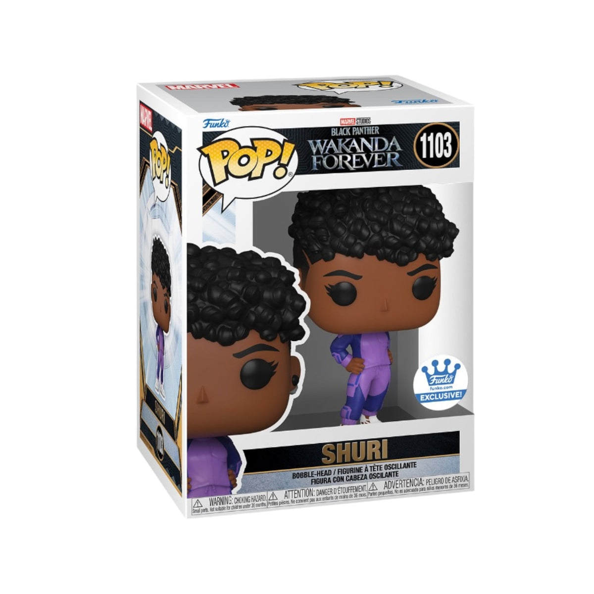 Funko Pop! Black Panther Wakanda Forever: Shuri (Funko Exclusive) #1103 in retail box