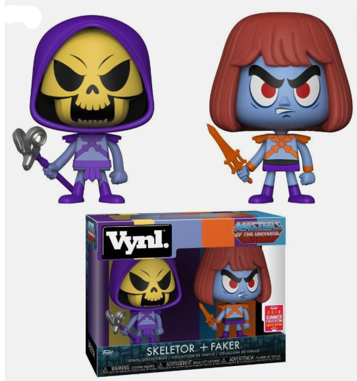 Skeletor & Faker Funko Pop! Vynl He-Man Master of the Universe 2018 SDCC Figures