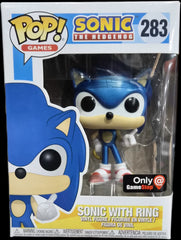 Funko Pop! Sonic the Hedgehog: Sonic with Ring (Metallic) (Gamestop Exclusive) #283