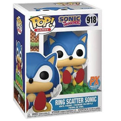 Funko Pop! Sonic the Hedgehog: Ring Scatter Sonic (PX Previews Exclusive) #918