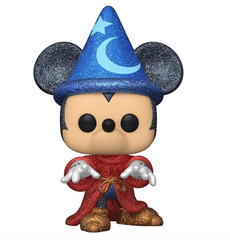 Sorcerer Mickey #990 Diamond Glitter Funko Pop! Mouse Disney Exclusive Sticke