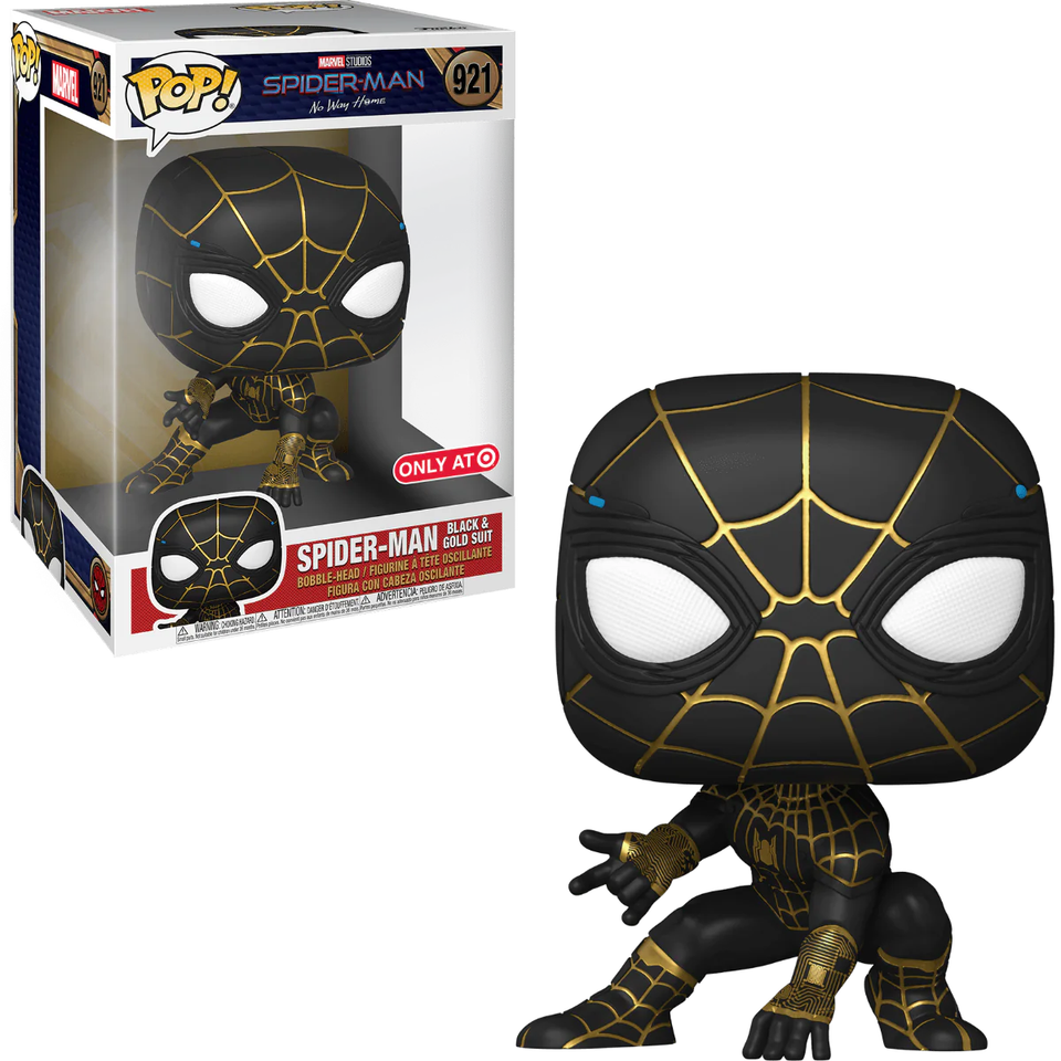 Funko Pop! Jumbo - Spider-Man Black & Gold Suit (Target Exclusive) #921